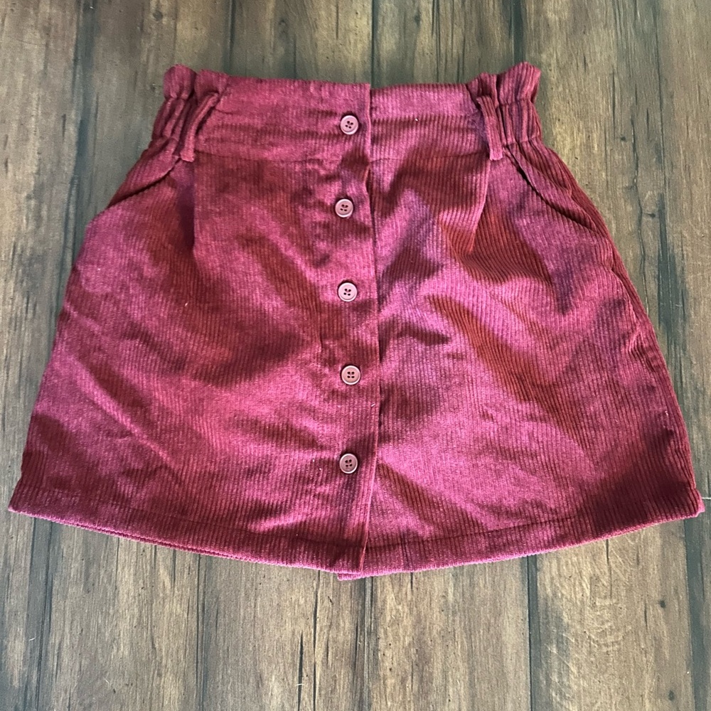 Corduroy Cider Mini Skirt